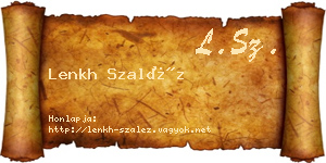Lenkh Szaléz névjegykártya